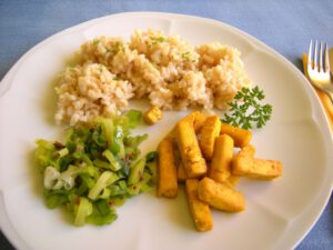 Würziger Reis mit Tofu Würziger Reis mit Tofu