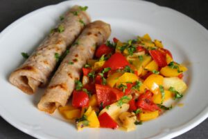 Pfannkuchen-mit-Paprikagemüse Pfannkuchen-mit-Paprikagemüse